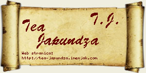 Tea Japundža vizit kartica